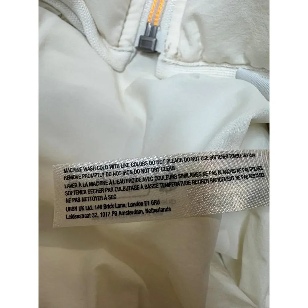 Free People x Hatch Multicolored Ivory Chevron Combo Maternity Puffer Jacket S - Picture 6 of 16